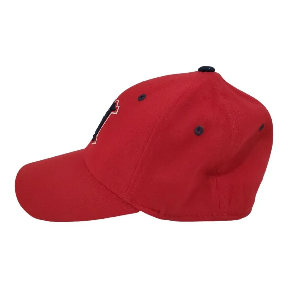 HARD ROCK CAFE Hat Cap Adult Red Blue ORLANDO Old English H Embroidered Fitted